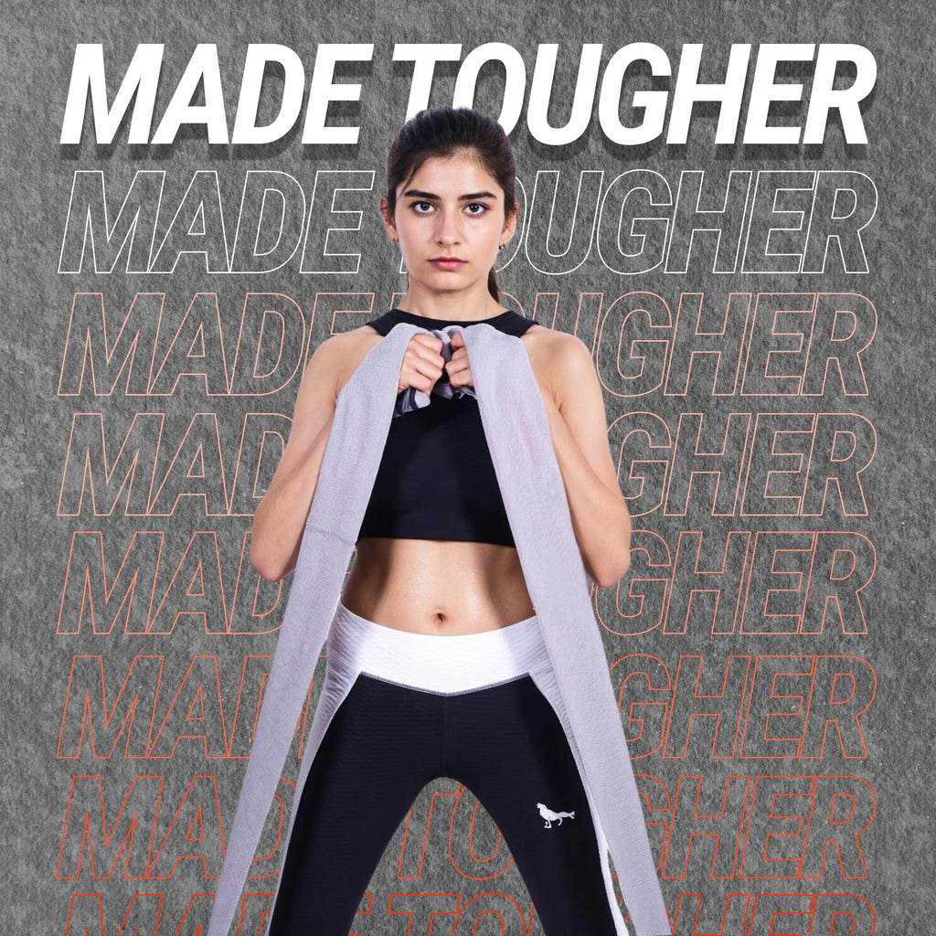 NOVARISIA 76" Extra-Long Fabric Resistance Band – Non-Slip Workout Band for Strength, Mobility & Stretching