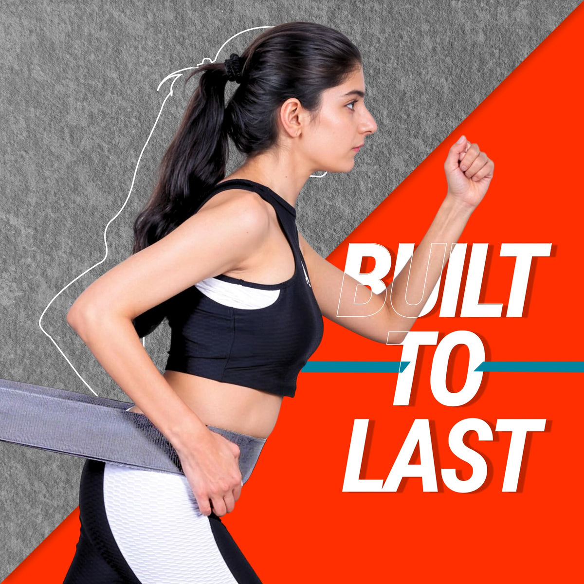 NOVARISIA 76" Extra-Long Fabric Resistance Band – Non-Slip Workout Band for Strength, Mobility & Stretching